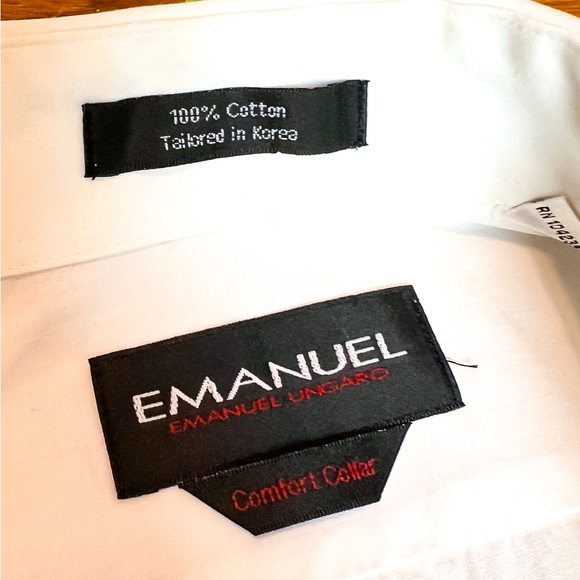 Emanuel Ungaro Elegant White Men's Dress Shirt - Picture 5 of 8
